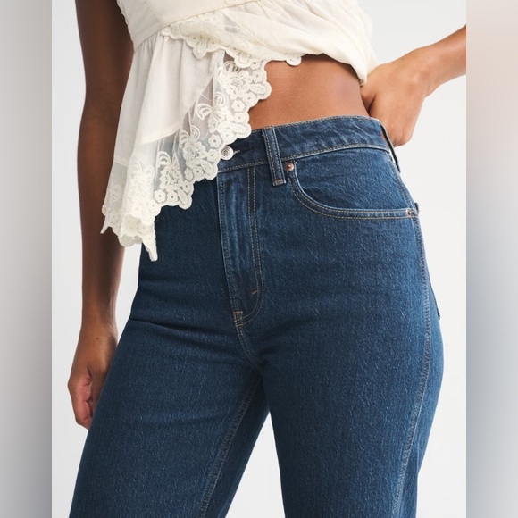 Abercrombie and fitch curve love vent hem 90s relaxed jeans 29 - Picture 7 of 14